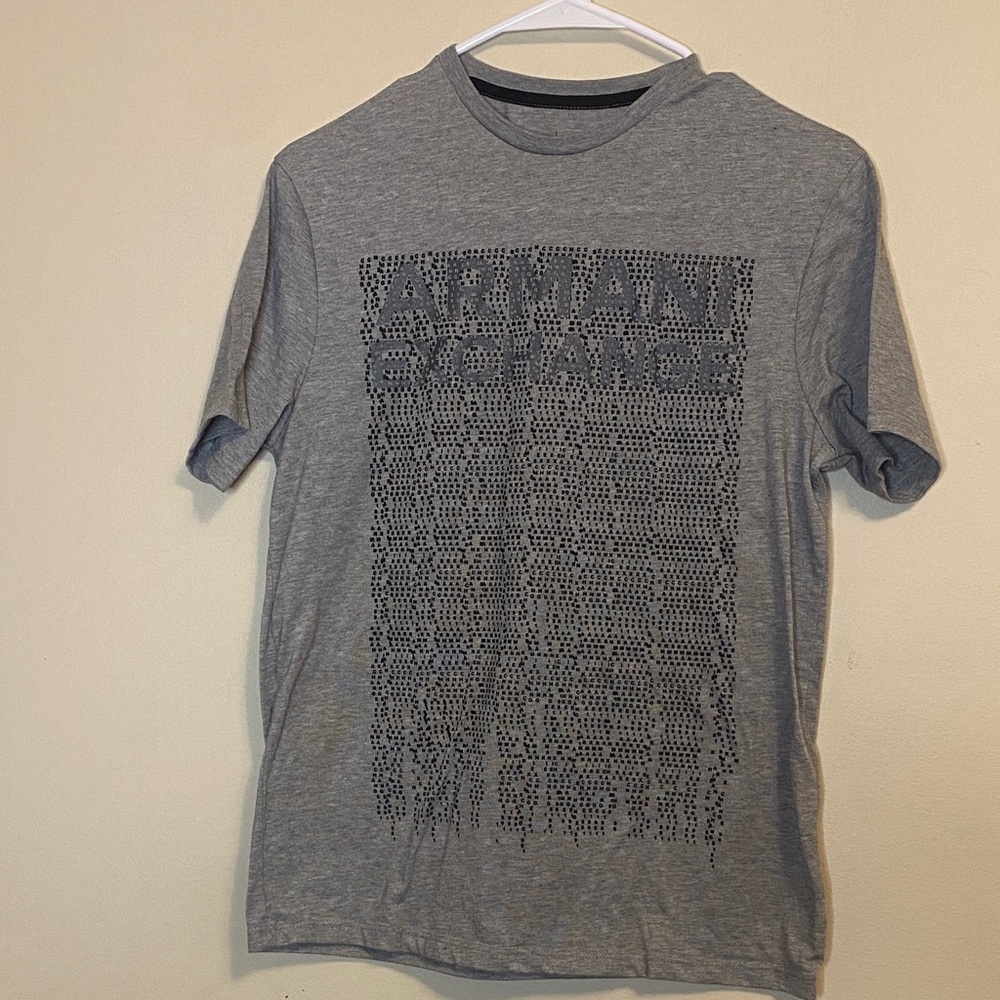 Armani Exchange Charcoal Graphic Tee